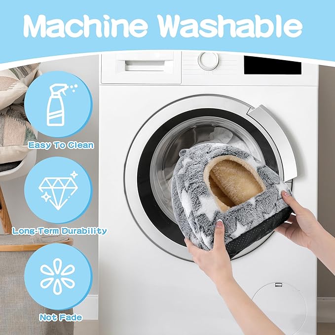 MABOZOO 3 Pack Guinea Pig House Accessories, Washable 2 Guinea Pig House and Hideout Tunnel with Curtains, Chinchilla Hideout for Hamster, Rabbit, Bunny, Chinchillas (Gray-Star)