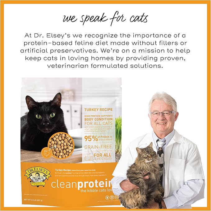 Dr. Elsey's cleanprotein Turkey Cat Kibble 2 lb. Bag