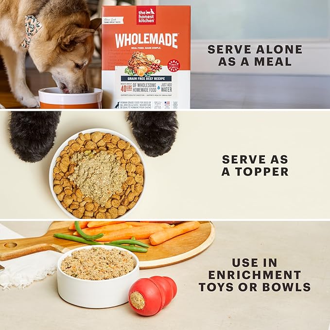 The Honest Kitchen Wholemade™ Whole Grain Beef & Oat Dog Food, 10 lb Box