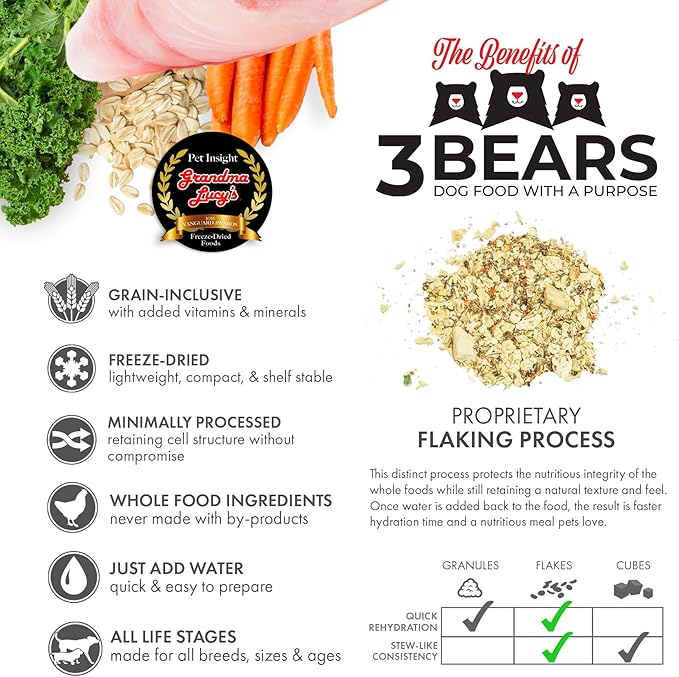 Grandma Lucy's 3 Bears Fish Dog Food - 3lb