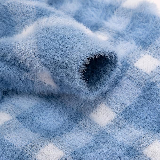 Dog Sweater, Dog Sweaters for Small Dogs, 2, 3 Pack Warm Soft Pet Clothes for Puppy, Medium Large Cat, Dogs Girl or Boy, Dog Shirt for Winter Christmas (Blue, Medium)