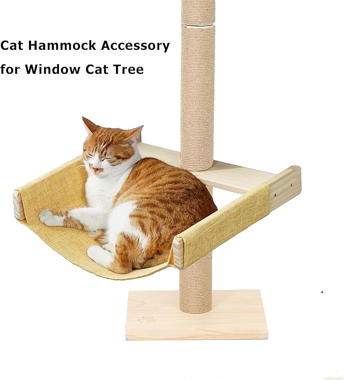 Hammock for Cat Window Tree Accessory Fit for Multi Cats Familes Window Cat Perch for Lounge