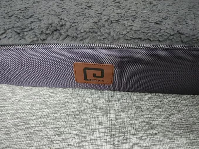 EHEYCIGA Orthopedic XXL Dog Beds for Jumbo Dogs with Removable Washable Cover for Crate, Grey, 47x29
