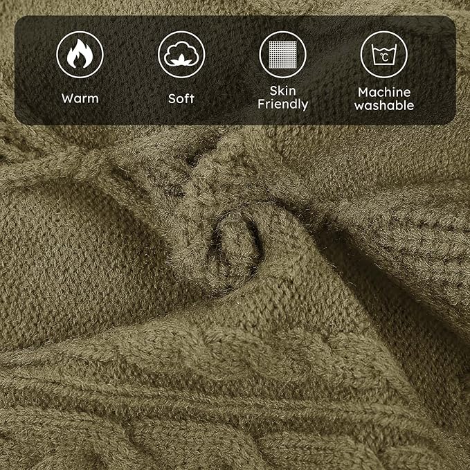 ASENKU Knitted Dog Sweater, Pullover Big Thermal Dog Winter Sweater, Turtleneck Doggy Sweaters for Large Medium Dogs Boy Girl, Warm Pet Sweaters Outfit Border Collie,Pit Bull,Golden Retriever, XL