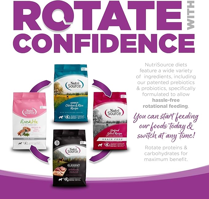 NutriSource Grain Free Dry Puppy Food for Large Breeds, Turkey, Whitefish and Menhaden Fish Meal, 12LB