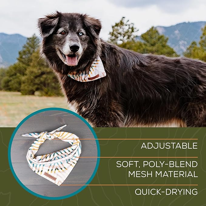 Wilderdog Dog Bandana with Lightweight Quick Drying Poly-Blend Mesh Material in Adopt Me!