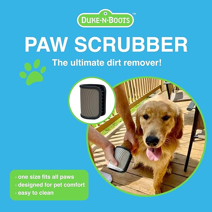 Paw Scrubber for Dogs - Muddy Paw Cleaner - Dog Foot Washer, One Size Fits All, Gentle Silicone- Dog Foot Cleaner Paw Washer Suitable for All Breeds & Sizes