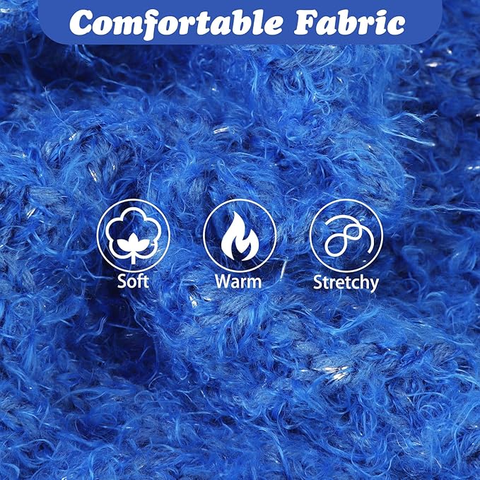 Turtleneck Small Dog Sweaters - Classic Cable Knitwear Winter Coat for Small Medium Dogs Male Female Puppy Dog Cold Weather Clothes Girls Boys, Blue, XS