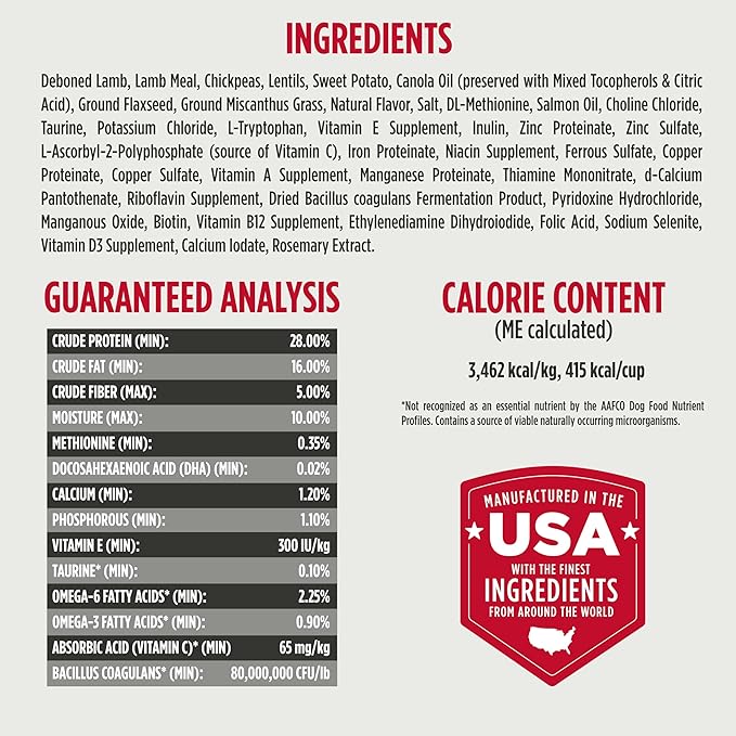 Nulo Freestyle Limited Ingredient Lamb Recipe Dry Kibble Dog & Puppy Food, 24 Pound Bag