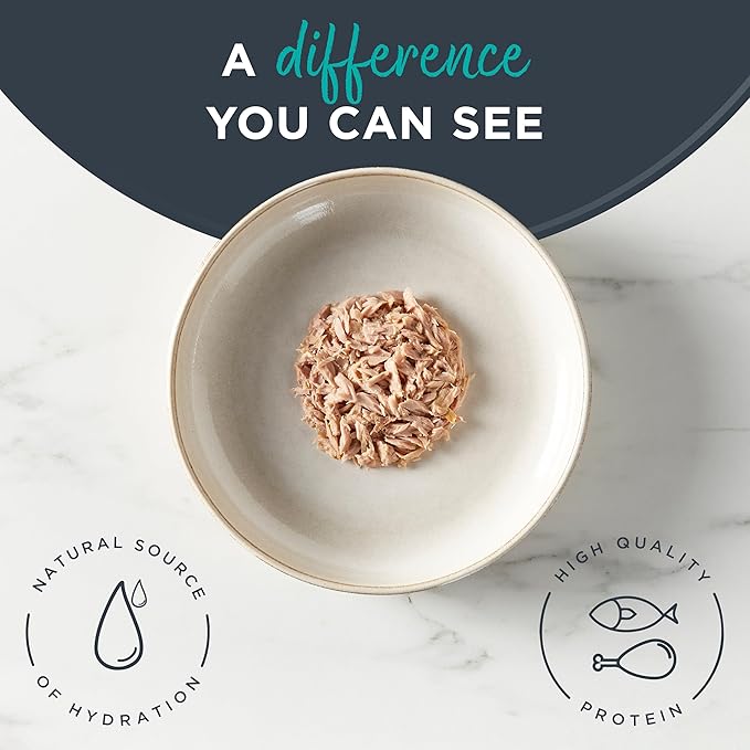 Reveal Natural Wet Cat Food, 24 Count, Grain Free, Limited Ingredient Canned Food for Cats, Tuna Fillet in Broth, 2.47 oz Cans