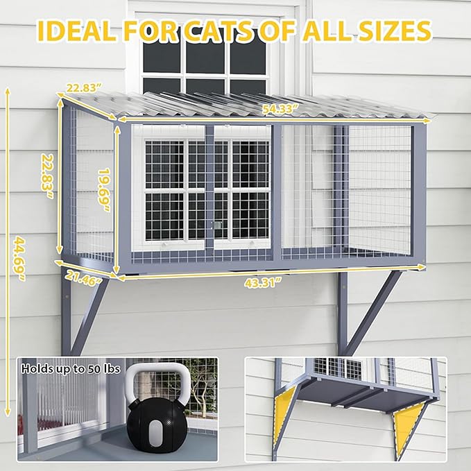 COZIWOW Creating a Catio Paradise: Integrating Outdoor Cat Enclosures, Window Perches, and Wall Furniture for The Ultimate Cat Patio