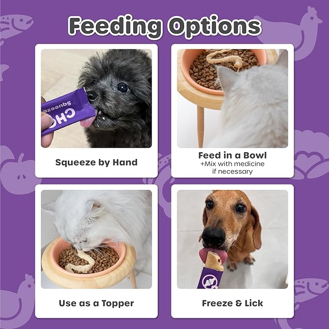 Choolip Squeeze Vita Stick Lickable Cat and Dog Treats – 49-Count Joint Support Sticks with Multivitamins, Soft Squeezable Paste for All Life Stages, Supporting Joint Health