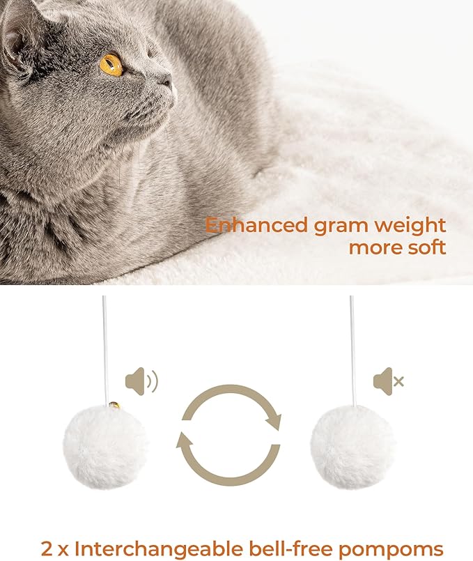 FourFurPets 35.4in 3-Tier Modern Cat Tree Tower Condo, Cat Scratch Posts for Indoor Cats, Big Plate, Two Full Sisal Scratching Posts, Rustic Brown