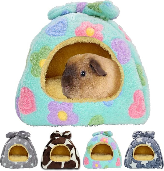 Guinea Pig Bed, Guinea Pig Hideout House Accessories Warm Bed for Small Animals Hamsters Chinchillas Dwarf Bunnies Hedgehogs. L, Green