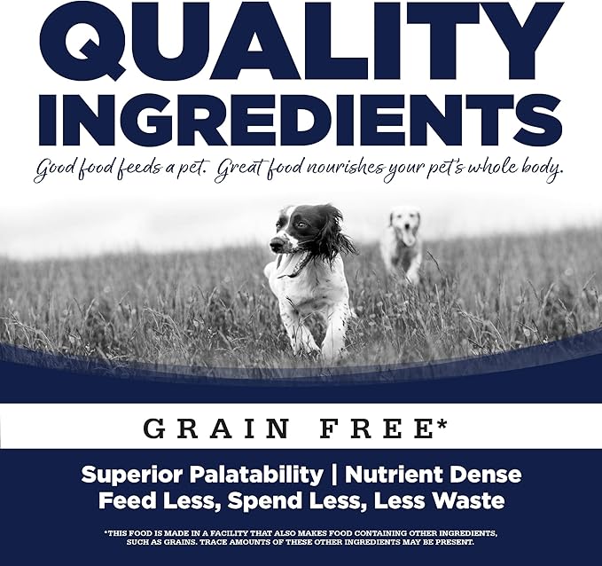 NutriSource Woodland Select Grain Free Dry Dog Food, Boar, Turkey and Menhaden Fish Meal, 12LB