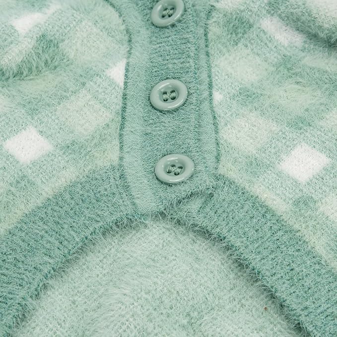 Dog Sweater, Dog Sweaters for Small Dogs, 2, 3 Pack Warm Soft Pet Clothes for Puppy, Medium Large Cat, Dogs Girl or Boy, Dog Shirt for Winter Christmas (Green, Large)