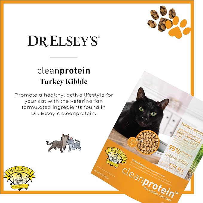 Dr. Elsey's cleanprotein Turkey Cat Kibble 2 lb. Bag
