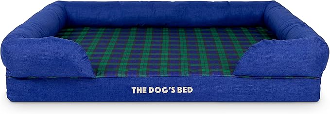 The Dog’s Bed, XL Black Watch Tartan, Memory Foam, Pain Relief: Arthritis, Hip & Elbow Dysplasia, Post Surgery, Lameness, Supportive, Calming, Waterproof Washable Cover