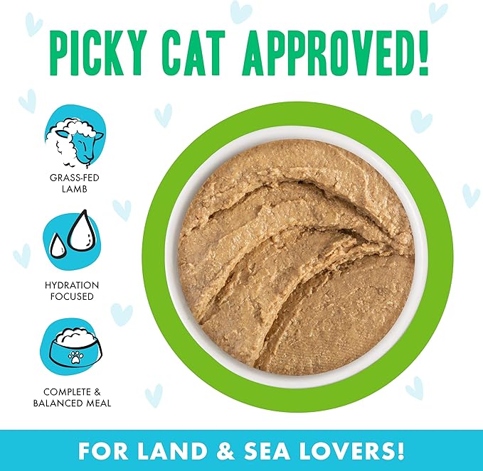 Weruva B.F.F. Play - Best Feline Friend Paté Lovers, Aw Yeah!, Lamb & Tuna Told Ya' with Lamb & Tuna, 2.8oz Can (Pack of 12)