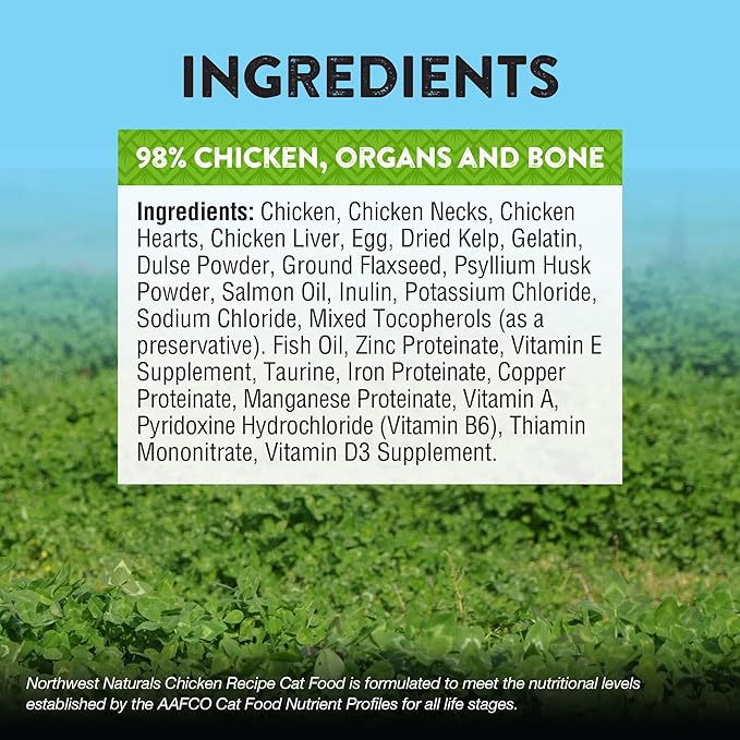 Northwest Naturals Freeze-Dried Chicken Cat Food - Bite-Sized Nibbles - Healthy, Limited, Human Grade Ingredients, All Natural, Proudly Made in USA, 11 Oz (Pack of 3)