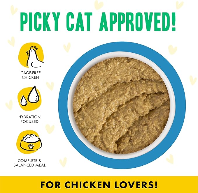 Weruva B.F.F. Play - Best Feline Friend Paté Lovers, Aw Yeah!, Chicken Checkmate with Chicken, 5.5oz Can (Pack of 8)