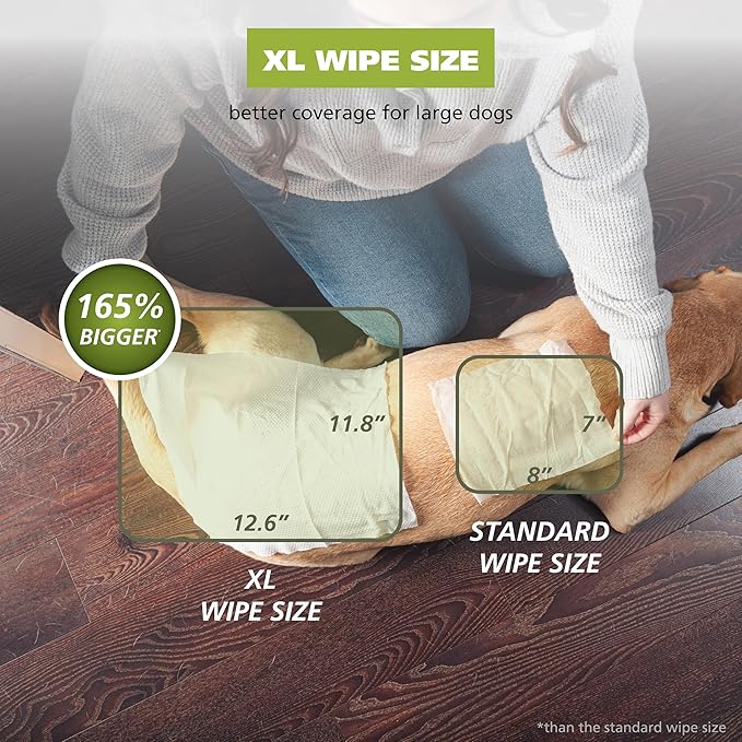 Wahl Refresh Massive Dog Wipes for Cleaning and Odor Control, Face, Body, Butt and Paw Cleaner for Dogs, Coconut Lime Verbena Scent, 36 Count, Model 3027119