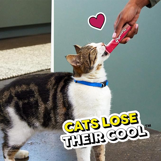 Temptations Creamy Puree Mix-Ups Squeezable Lickable Wet Cat Treats, Tuna Flavor, Salmon Flavor, and Seafood Medley Flavor, 0.42 oz. Tubes, 48 Count