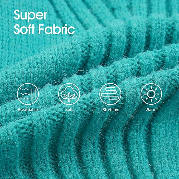 IECOii Extra-Large Dog Sweater 4XL,Christmas Dog Sweaters for Extra Large Dogs Girl Boy,Turtleneck Knitted Knitwear Easy On Doggie Sweatshirt Dog Sweater for Doberman,Great Dane(Lake-Green,XXXXL)