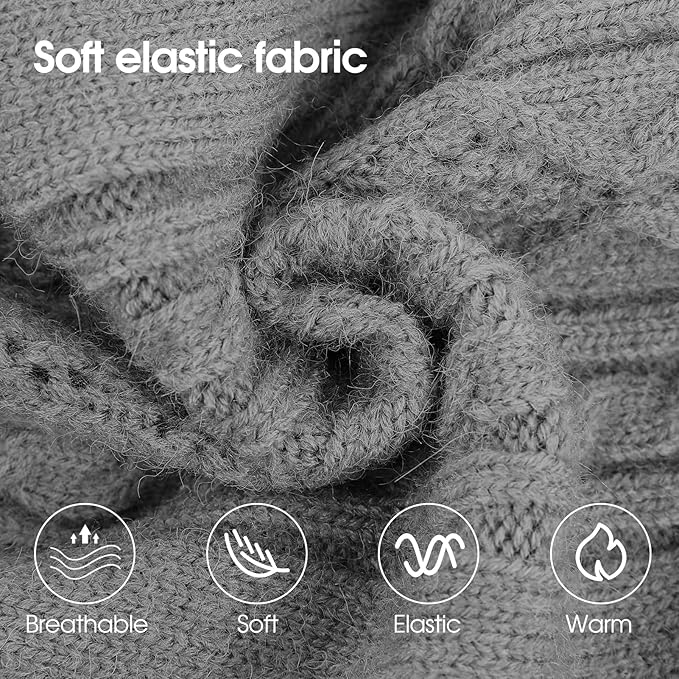 SAWMONG Dog Sweater for Small Dogs, Turtleneck Knitted Pullover Sweater Sweatshirt, Classic Winter Warm Pet Sweater for Boy Girl Pet Chihuahua, French Bulldog, Golden Retriever, Pug, Cat (Grey, XS)