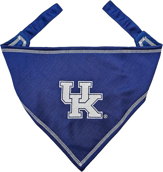 Pets First NCAA Kentucky Wildcats TIE Bandana, Size Large/X-Large. Dog Bandana Scarf Bib for Pet Cat Dog. The Ultimate Game-Day, Party Bandana