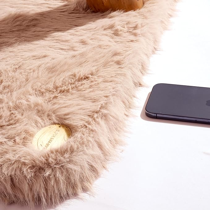 Aesthetic Cat Tree Tower for Large Cats, Large Cat Tree for Maine Coon Indoor Cats with Faux Fox Fur, Solid Wood Sisal Scratching Post, Hammock, Perches, Platform, Toy Ball