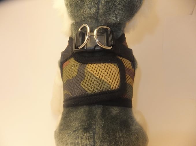 Soft No Pull Step-in Dog Harness Small Dog XXS XS Vest for Teacup, Chihuahua, Yorkie, Pomeranian Dog Vest Harness for Puppy Comfy Camo Mesh for Puppies (XL 17.5"-19.5" 13-17 lbs)